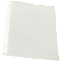 Thermobindemappe Leitz 39211 - A4 weiß bis 30 Blatt transparenter Vorderdeckel FSC-Leinenkarton Pckg/100