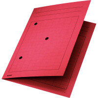 Umlaufmappe Leitz 3998 - A4 220 x 318 mm rot 4-seitiger Gitterdruck Manilakarton 320 g/m&sup2;