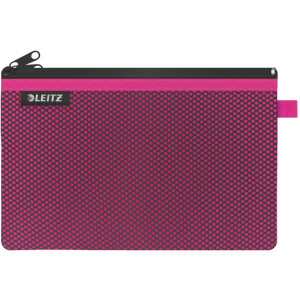 Zipbeutel Leitz WOW 4013 - Größe L 230 x 150 mm pink mit Reißverschluss Nylon