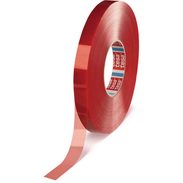 Abdeckband tesa tesafilm 4150 - 19 mm x 66 m rot PVC-Klebeband für Industrie/Gewerbe-Anwendungen
