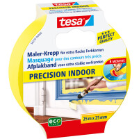 Abdeckband tesa Malerband Precision Indoor Prifi 56271 - 25 mm x 25 m beige Kreppband für Privat/Endverbraucher-Anwendungen