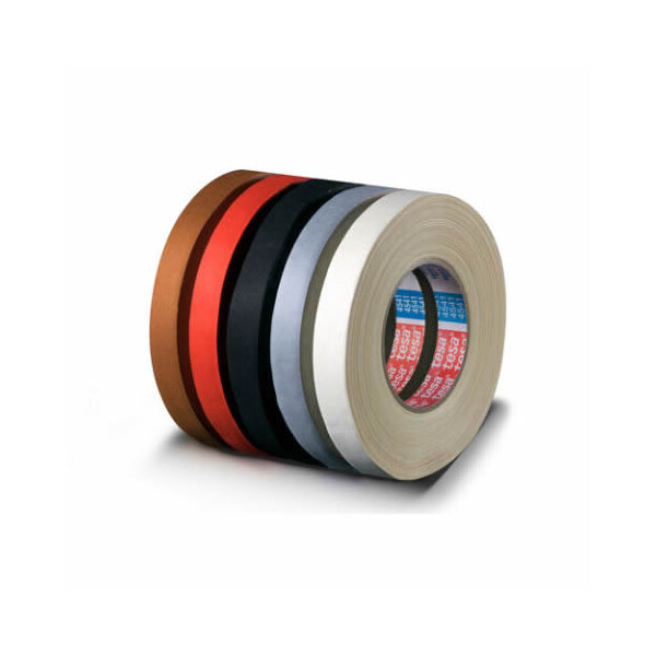 Gewebeklebeband tesa tesaband 4541 - 12 mm x 50 m schwarz Flexband für Industrie/Gewerbe-Anwendungen