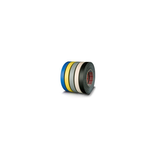 Gewebeklebeband tesa tesaband 4661 - 19 mm x 50 m schwarz kunststoffbeschichtetes Band für Industrie/Gewerbe-Anwendungen