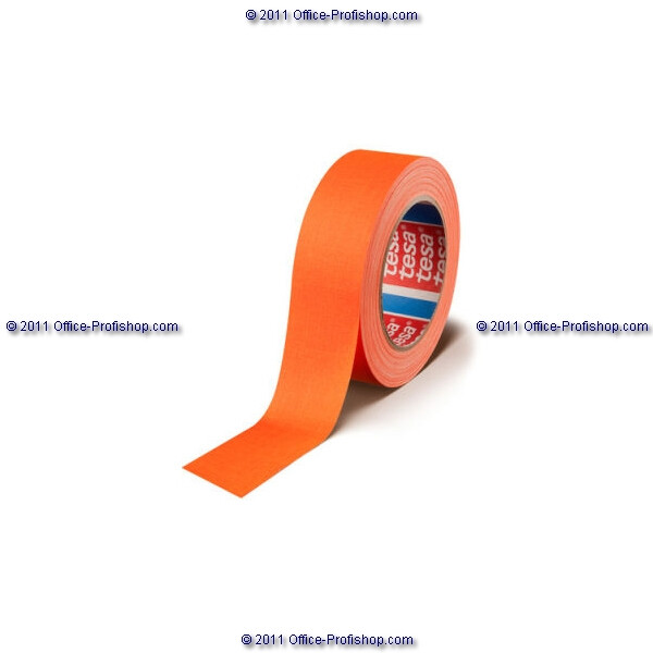 Gewebeklebeband tesa tesaband 4671 - 19 mm x 25 m neonorange Acrylatband für Industrie/Gewerbe-Anwendungen