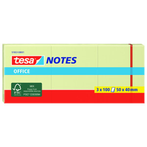 Haftnotizen tesa Office Notes 57653 - 40 x 50 mm gelb...