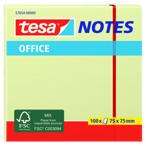 Haftnotizen tesa Office Notes 57654 - 75 x 75 mm gelb...