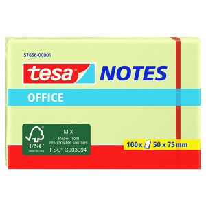 Haftnotizen tesa Office Notes 57656 - 50 x 75 mm gelb...