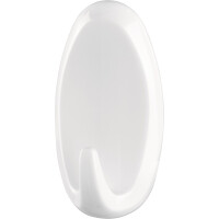 Haken tesa Powerstrips Large 58013 - oval weiß bis 2 kg für glatte Oberflächen Kunststoff Pckg/2
