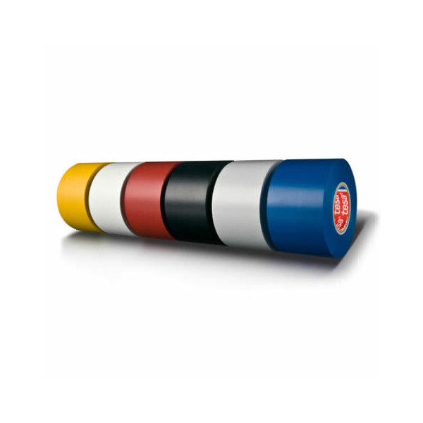 Isolierband tesa Professional Premium 4163 - 19 mm x 33 m schwarz PVC-Band für Industrie/Gewerbe-Anwendungen