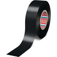 Isolierband tesa Professional Premium 4163 - 50 mm x 33 m schwarz PVC-Band für Industrie/Gewerbe-Anwendungen