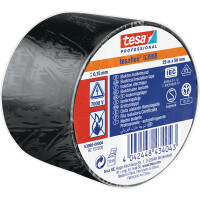 Isolierband tesa tesaflex 53988 - 50 mm x 25 m schwarz PVC-Band für Privat/Endverbraucher-Anwendungen