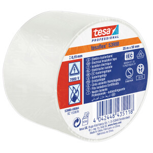 Isolierband tesa tesaflex 53988 - 50 mm x 25 m weiß...