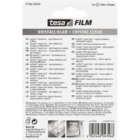 Klebefilm tesa tesafilm kristallklar 57766 - 15 mm x 10 m kristall-klar für Privat/Endverbraucher-Anwendungen Pckg/2