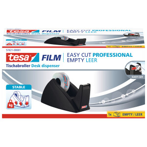 Klebefilm Tischabroller tesa Easy Cut Professional 57421 - bis 19 mm x 33 m schwarz einzeln