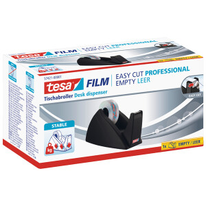 Klebefilm Tischabroller tesa Easy Cut Professional 57421 - bis 19 mm x 33 m schwarz einzeln