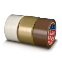 Verpackungsklebeband tesa tesapack 4024 - 50 mm x 66 m weiß PP-Band für Industrie/Gewerbe-Anwendungen