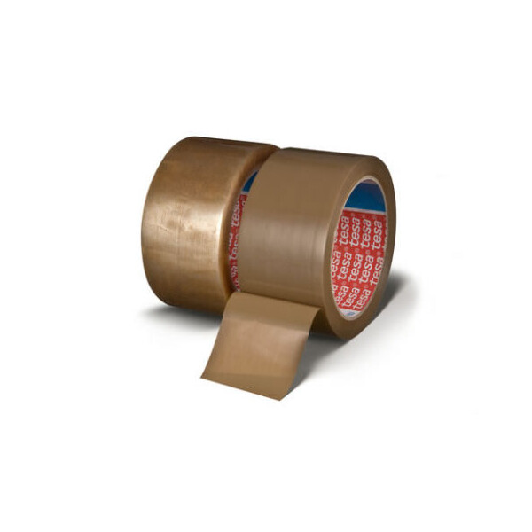 Verpackungsklebeband tesa tesapack 4089 - 38 mm x 66 m chamois PP-Band für Industrie/Gewerbe-Anwendungen
