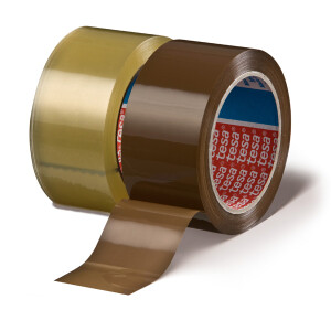 Verpackungsklebeband tesa tesapack 4195 - 38 mm x 66 m farblos PP-Band für Industrie/Gewerbe-Anwendungen