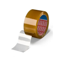 Verpackungsklebeband tesa tesapack 4247 - 25 mm x 66 m weiß PVC-Band für Industrie/Gewerbe-Anwendungen