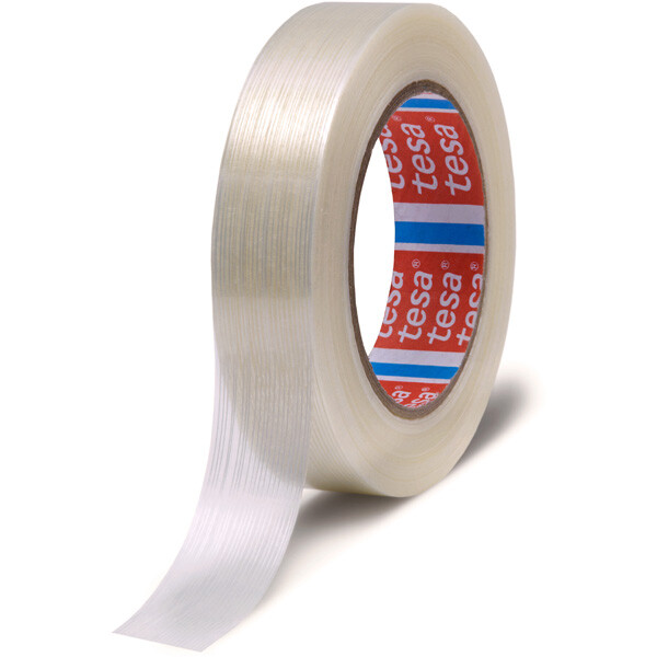 Verpackungsklebeband tesa Monofilamentband universal 4590 - 19 mm x 50 m farblos PET-Band für Industrie/Gewerbe-Anwendungen