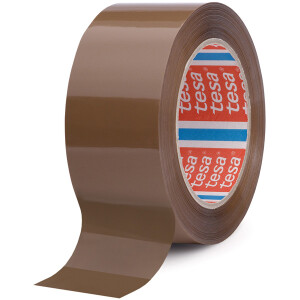 Verpackungsklebeband tesa 64044 - 50 mm x 66 m farblos PP-Band für Industrie/Gewerbe-Anwendungen