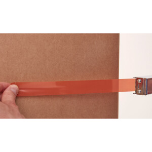 Verpackungsklebeband tesa Strapping 64286 - 12 mm x 66 m orange PP-Band für Industrie/Gewerbe-Anwendungen
