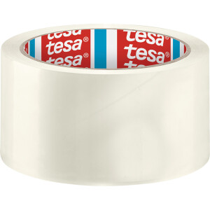 Verpackungsklebeband tesa tesapack Solid & Strong 58640 - 50 mm x 66 m transparent PP-Band für Privat/Endverbraucher-Anwendungen