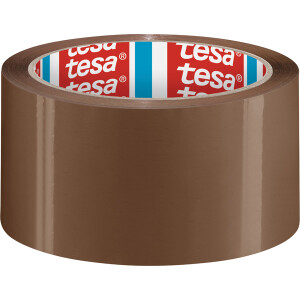 Verpackungsklebeband tesa tesapack Solid & Strong 58641 - 50 mm x 66 m braun PP-Band für Privat/Endverbraucher-Anwendungen