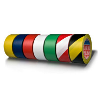 Warnband tesa Professional 60760 - 50 mm x 33 m gelb/schwarz für temporäre Bodenmarkierungen
