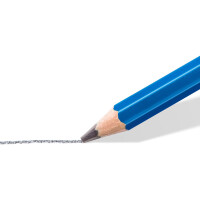 Bleistift Staedtler Mars Lumograph 100 - blau Normalmine 6B ohne Radierer Sechskantform