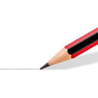Bleistift Staedtler tradition 110 - schwarz/rot Normalmine HB ohne Radierer Sechskantform