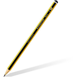 Bleistift Staedtler Noris 120 - gelb/schwarz Normalmine B ohne Radierer Sechskantform