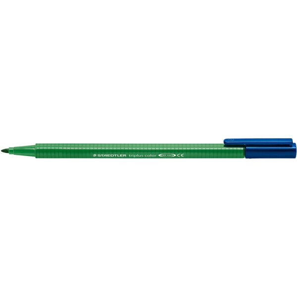 Fasermaler Staedtler triplus color 323 - saftgrün 1 mm Rundspitze Tinte auf Wasserbasis ergonomischer Dreikantschaft