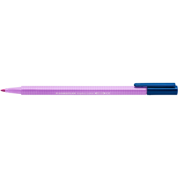 Fasermaler Staedtler triplus color 323 - lavendel 1 mm Rundspitze Tinte auf Wasserbasis ergonomischer Dreikantschaft