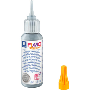 Dekogel Staedtler FIMO Liquid 8050 - silber ofenhärtend 50 ml