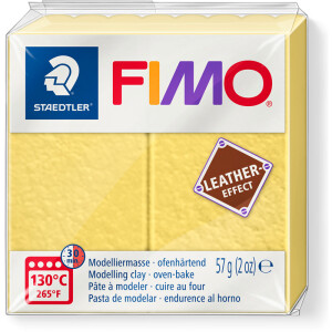 Modelliermasse Staedtler FIMO effect Leder 8010 - safran gelb lederfarbend ofenhärtend 57 g