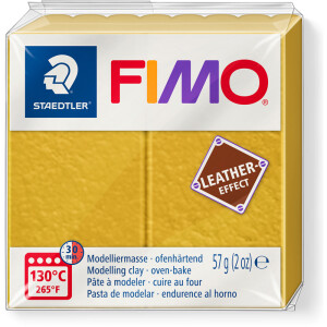 Modelliermasse Staedtler FIMO effect Leder 8010 - ocker lederfarbend ofenhärtend 57 g