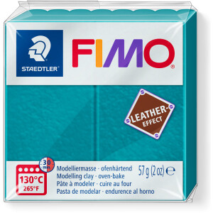 Modelliermasse Staedtler FIMO effect Leder 8010 - lagune lederfarbend ofenhärtend 57 g
