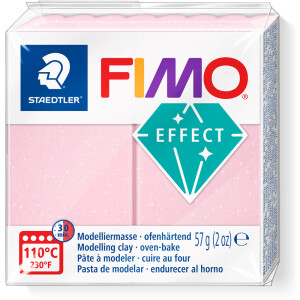 Modelliermasse Staedtler FIMO effect 8020 - rosenquarz edelsteinfarbend ofenhärtend 57 g