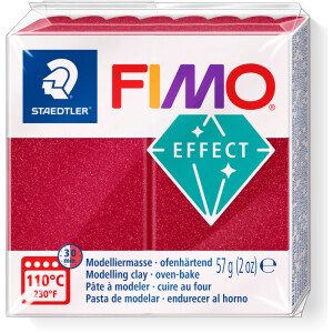 Modelliermasse Staedtler FIMO effect 8020 - rubinrot metallic ofenhärtend 57 g