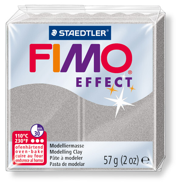 Modelliermasse Staedtler FIMO effect 8020 - pearl light silver perlfarbend ofenhärtend 57 g