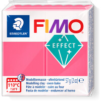 Modelliermasse Staedtler FIMO effect 8020 - rot transparent ofenhärtend 57 g
