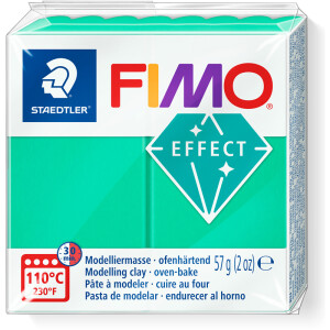 Modelliermasse Staedtler FIMO effect 8020 - grün transparent ofenhärtend 57 g