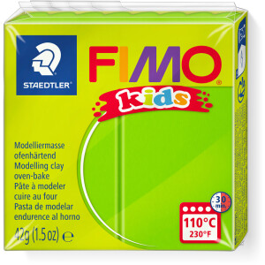 Modelliermasse Staedtler FIMO Kids 8030 - hellgrün normalfarbend ofenhärtend 42 g