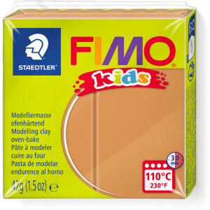 Modelliermasse Staedtler FIMO Kids 8030 - hellbraun normalfarbend ofenhärtend 42 g