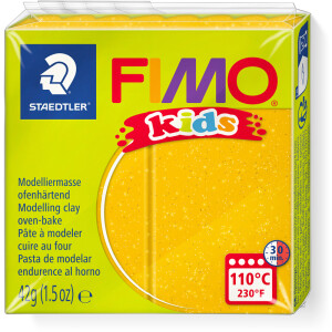 Modelliermasse Staedtler FIMO Kids 8030 - gold glitter normalfarbend ofenhärtend 42 g