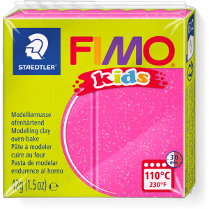 Modelliermasse Staedtler FIMO Kids 8030 - pink glitter...