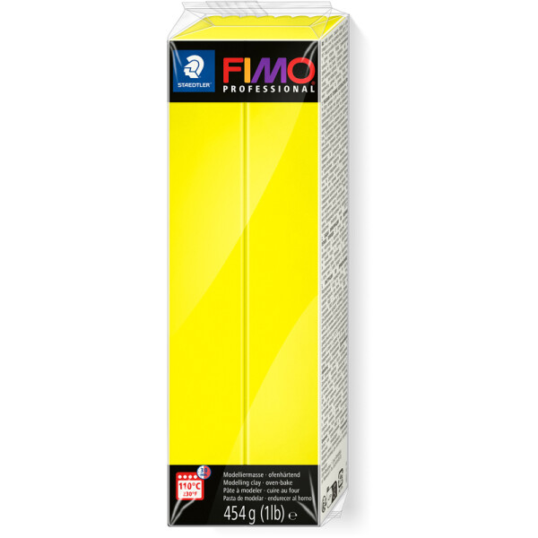 Modelliermasse Staedtler FIMO professional 8041 - zitronengelb normalfarbend ofenhärtend 454 g