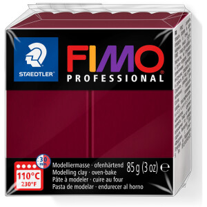 Modelliermasse Staedtler FIMO professional 8004 - bordeaux normalfarbend ofenhärtend 85 g