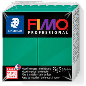 Modelliermasse Staedtler FIMO professional 8004 - reingrün normalfarbend ofenhärtend 85 g